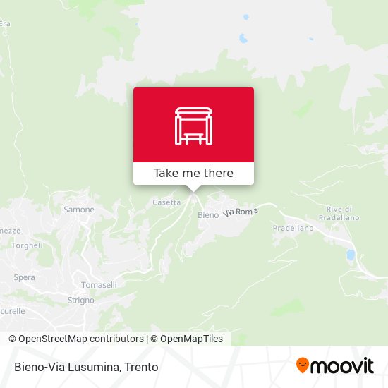 Bieno-Via Lusumina map