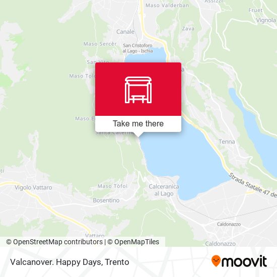 Valcanover. Happy Days map