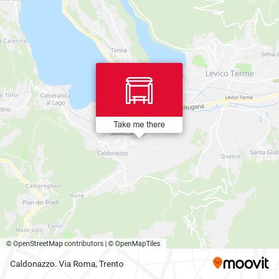 Caldonazzo. Via Roma map