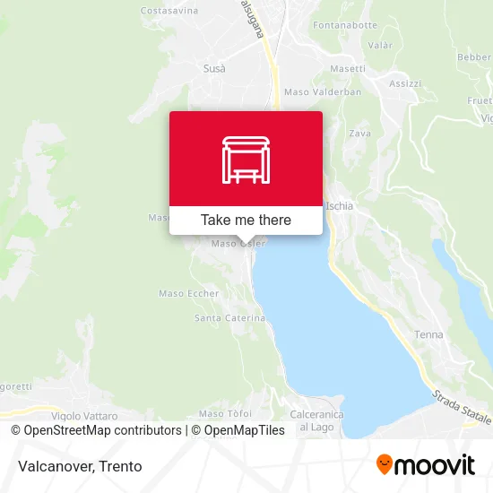 Valcanover map