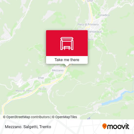 Mezzano. Salgetti map