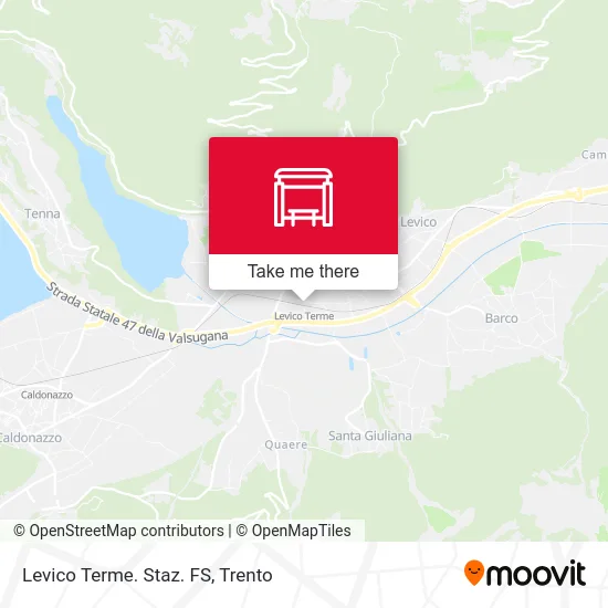 Levico Terme Train Station map