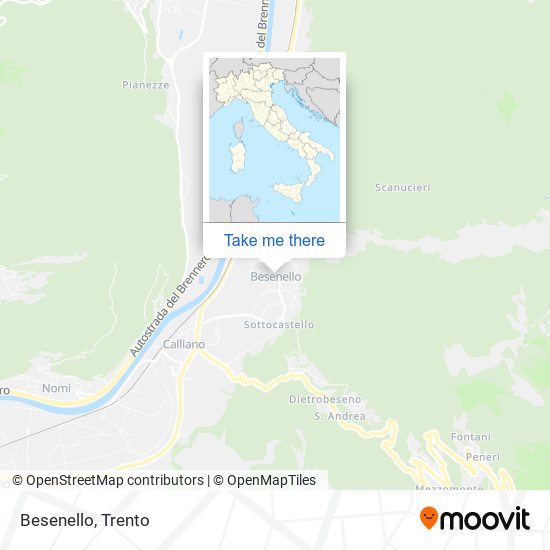 Besenello map