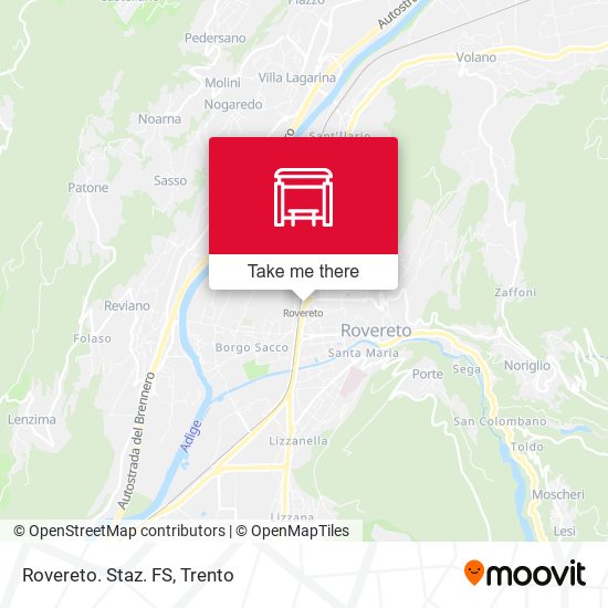 Rovereto. Staz. FS map