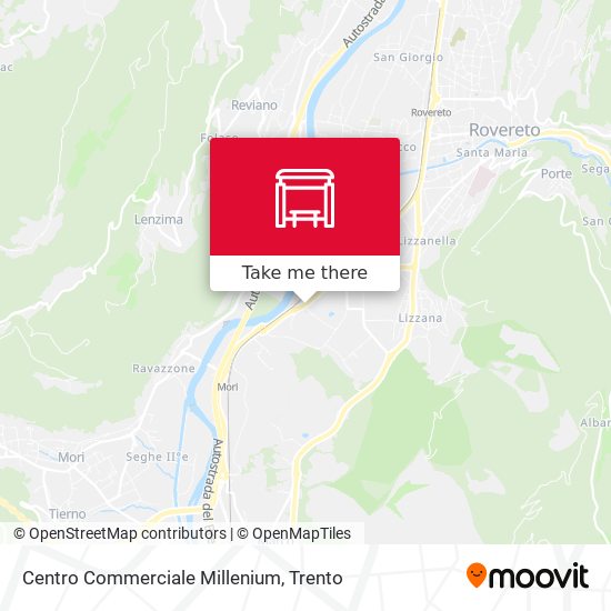 Centro Commerciale Millenium map