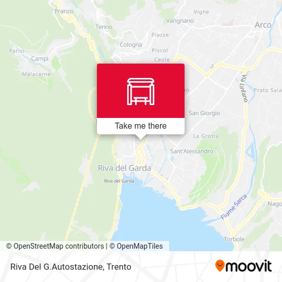 Riva Del Garda Bus Station map