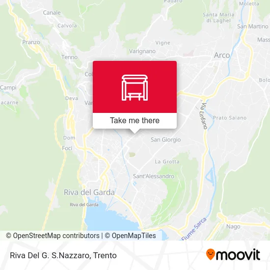 Riva Del Garda St. Nazzaro map