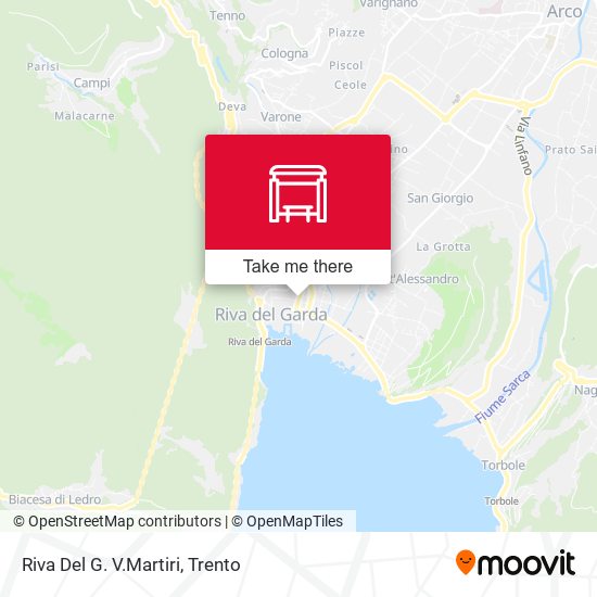 Riva Del G. V.Martiri map