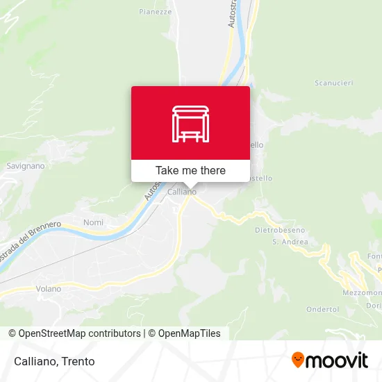 Calliano map
