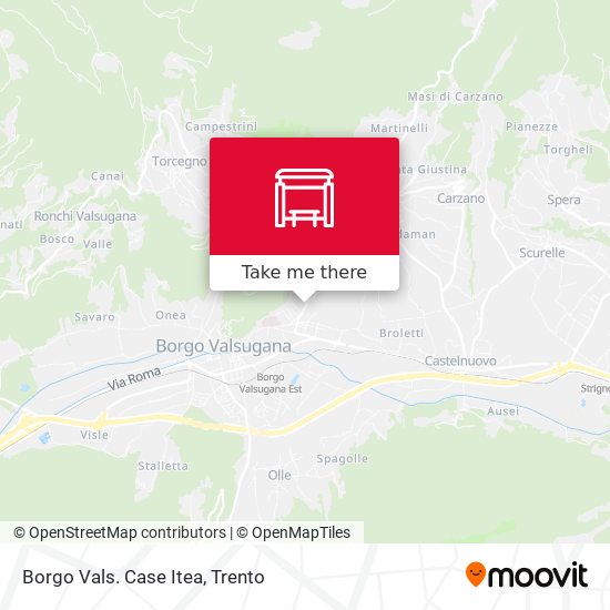 Borgo Vals. Case Itea map