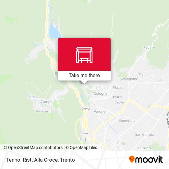 Tenno. Rist. Alla Croce map