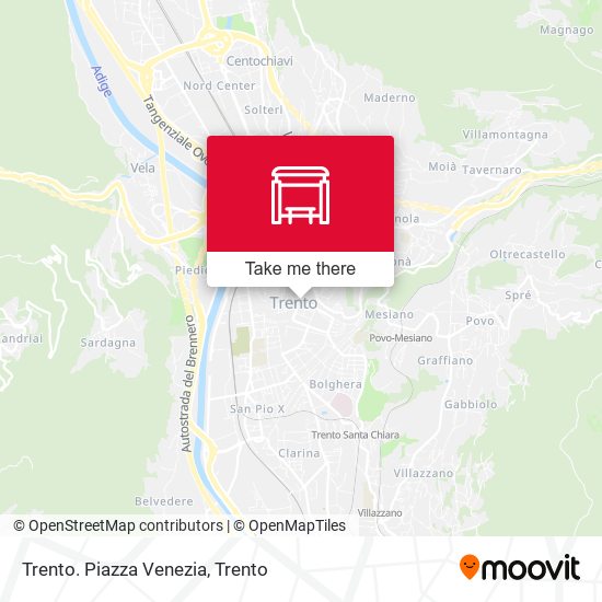 Trento. Piazza Venezia map