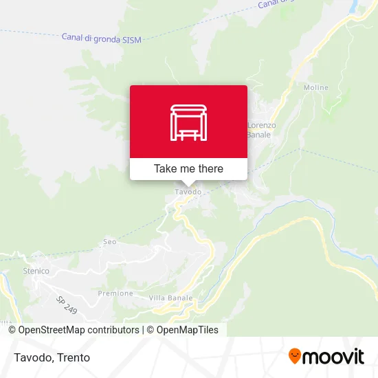 Tavodo map