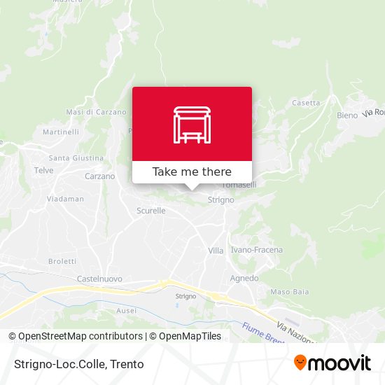 Strigno-Loc.Colle map