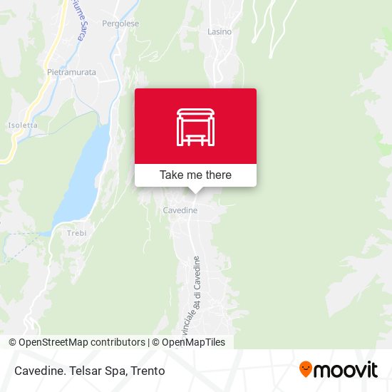Cavedine. Telsar Spa map