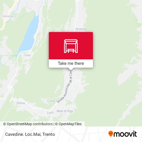 Cavedine. Loc.Mai map