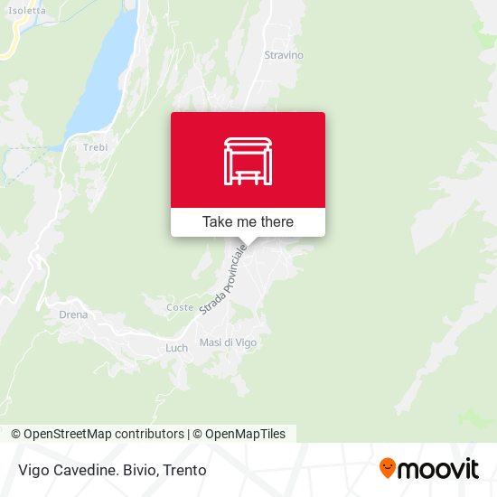 Vigo Cavedine. Bivio map