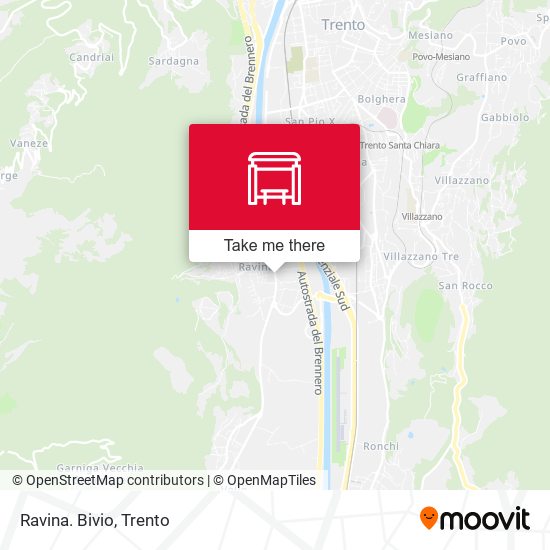 Ravina. Bivio map