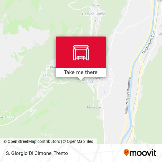 S. Giorgio Di Cimone map