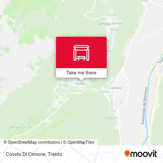 Covelo Di Cimone map