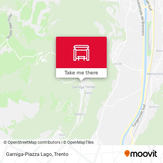 Garniga-Piazza Lago map