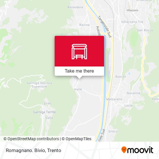 Romagnano. Bivio map