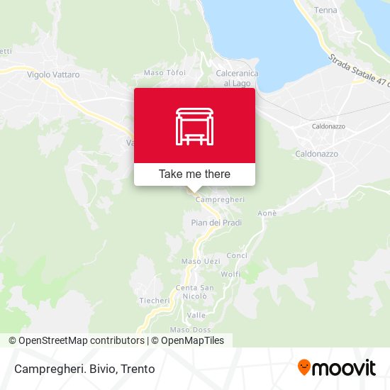 Campregheri. Bivio map