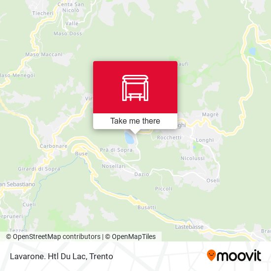 Lavarone. Htl Du Lac map