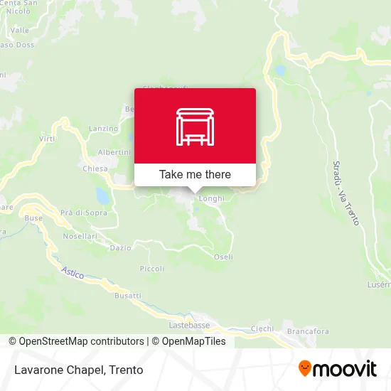 Lavarone Chapel map