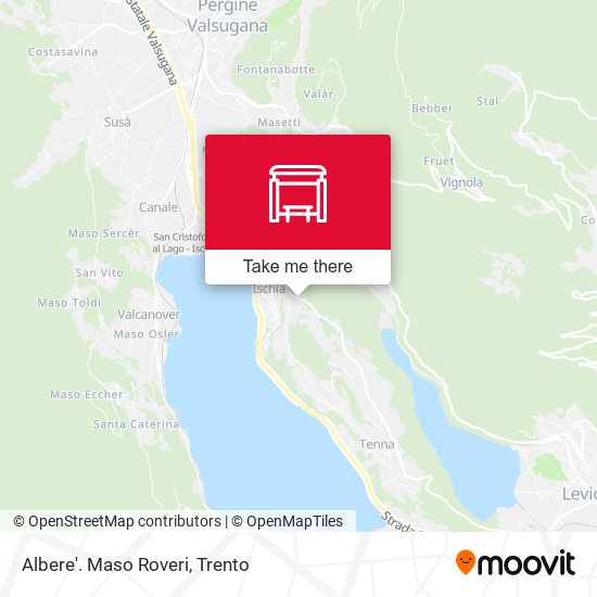 Albere'. Maso Roveri map