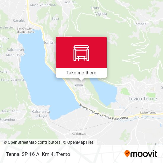 Tenna. SP 16 Al Km 4 map