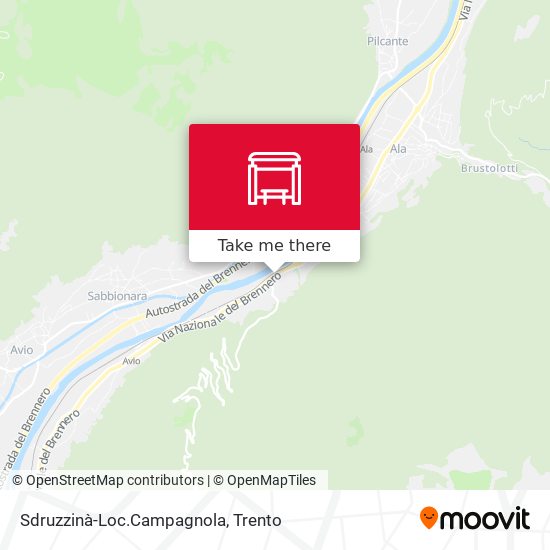 Sdruzzinà-Loc.Campagnola map