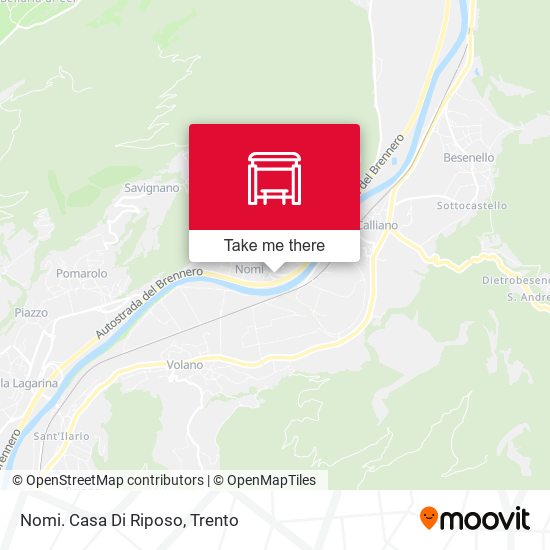 Nomi. Casa Di Riposo map