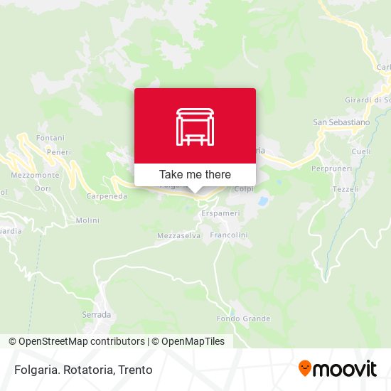 Folgaria. Rotatoria map