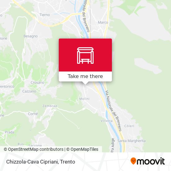 Chizzola-Cava Cipriani map