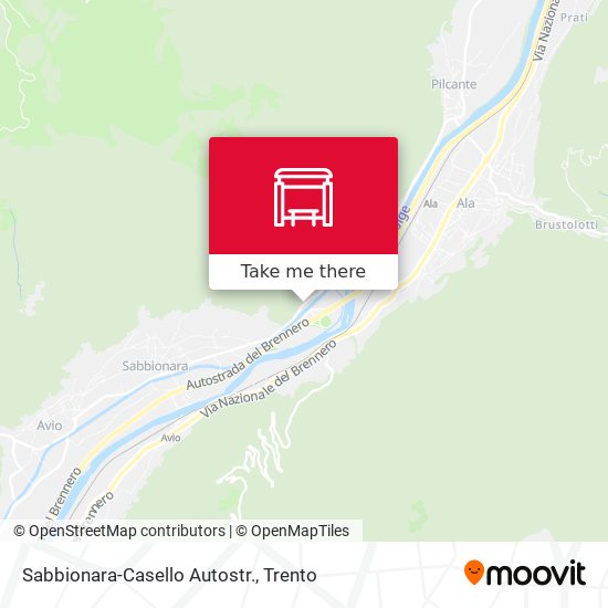 Sabbionara-Casello Autostr. map