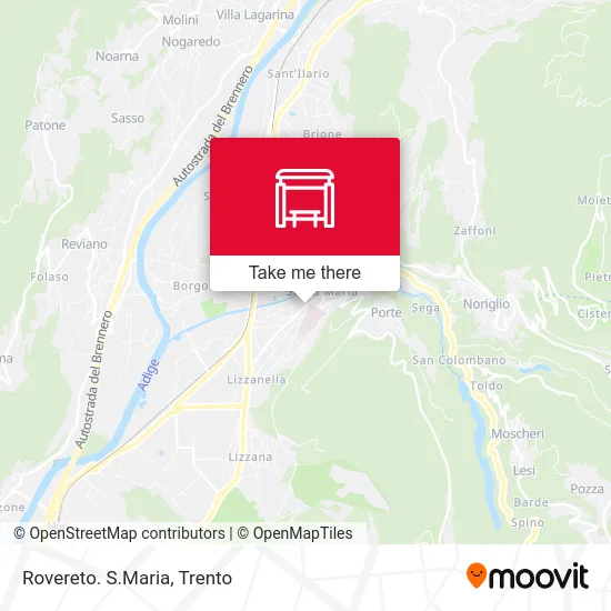 Rovereto St. Maria map