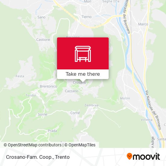 Crosano-Fam. Coop. map