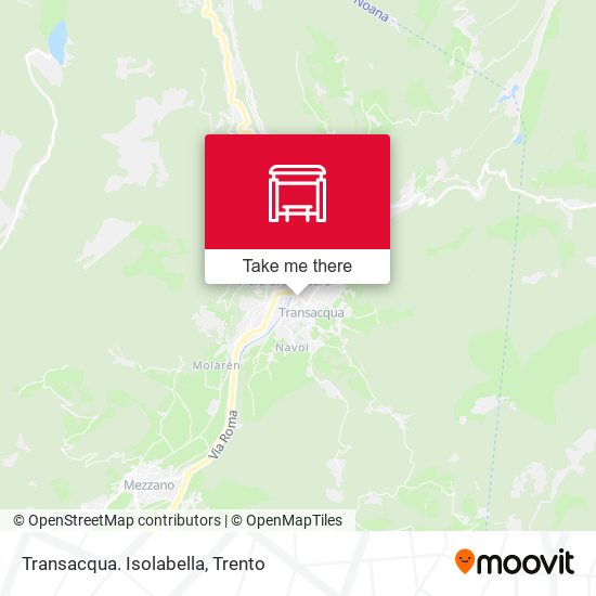 Transacqua. Isolabella map