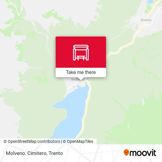 Molveno. Cimitero map