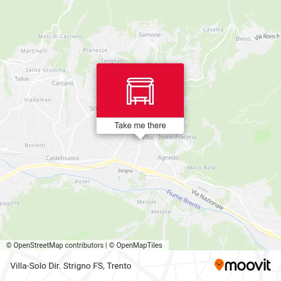 Villa-Solo Dir. Strigno FS map