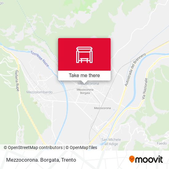 Mezzocorona. Borgata map