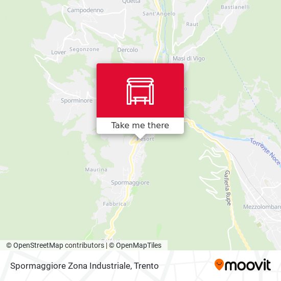 Spormaggiore Zona Industriale map