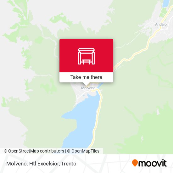 Molveno. Htl Excelsior map