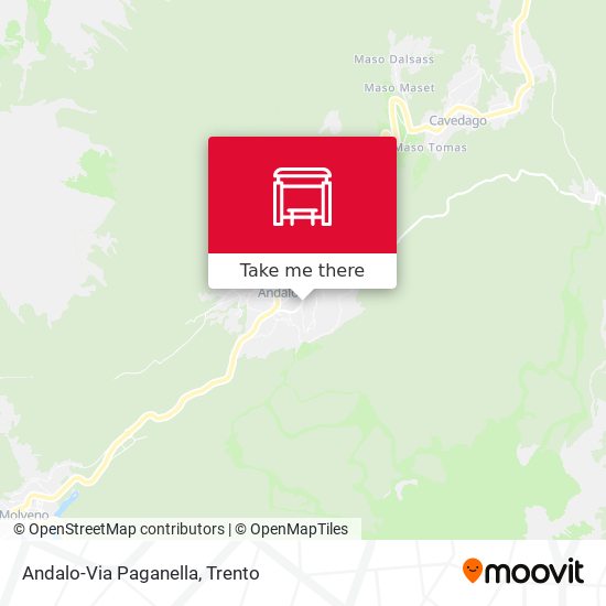 Andalo-Via Paganella map