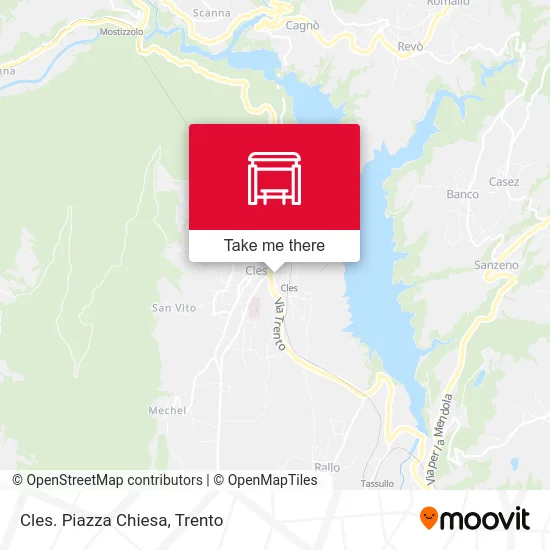 Cles. Piazza Chiesa map