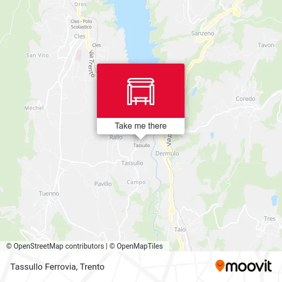 Tassullo Ferrovia map
