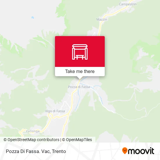 Pozza Di Fassa. Vac map