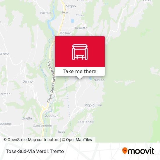 Toss-Sud-Via Verdi map