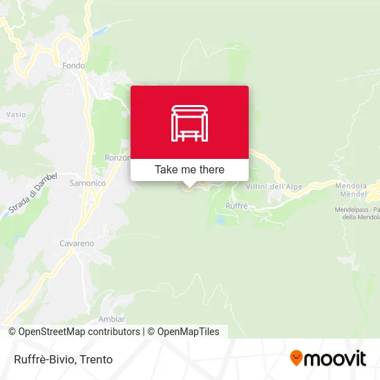 Ruffrè-Bivio map